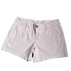 🔷Women’s Casual Light Pink Mid Length Chino Shorts Summer Size 10